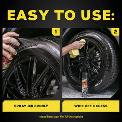 Meguiar's branded tire shine designed for DIYers, detail shops, and dealerships.