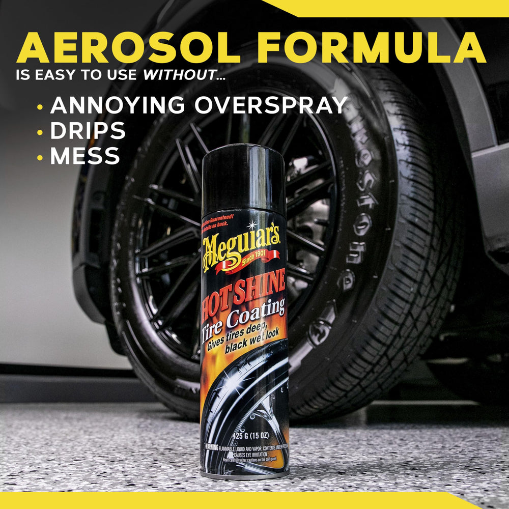 Meguiar's Hot Shine complements clean wheels for a cohesive exterior look.