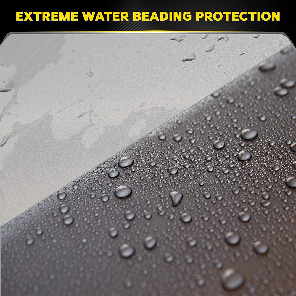 Meguiar's Hybrid Ceramic Liquid Wax cap signals premium formula and helps keep product fresh.