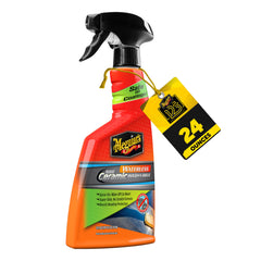 Meguiar's Hybrid Ceramic Waterless Wash & Wax spray for a scratch-free, slick finish
