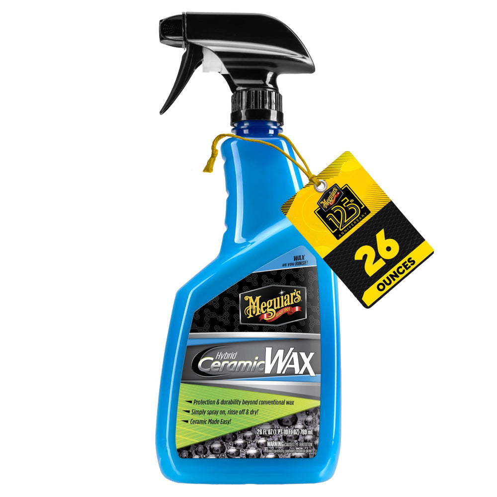 Meguiar's Hybrid Ceramic Wax spray bottle ready for easy car protection