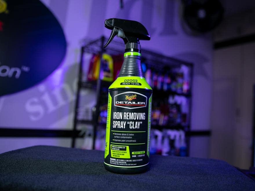 Meguiar's product label close-up showing ready-to-use formula.