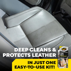 Meguiar's Leather Care Kit packaging box ready for home leather care