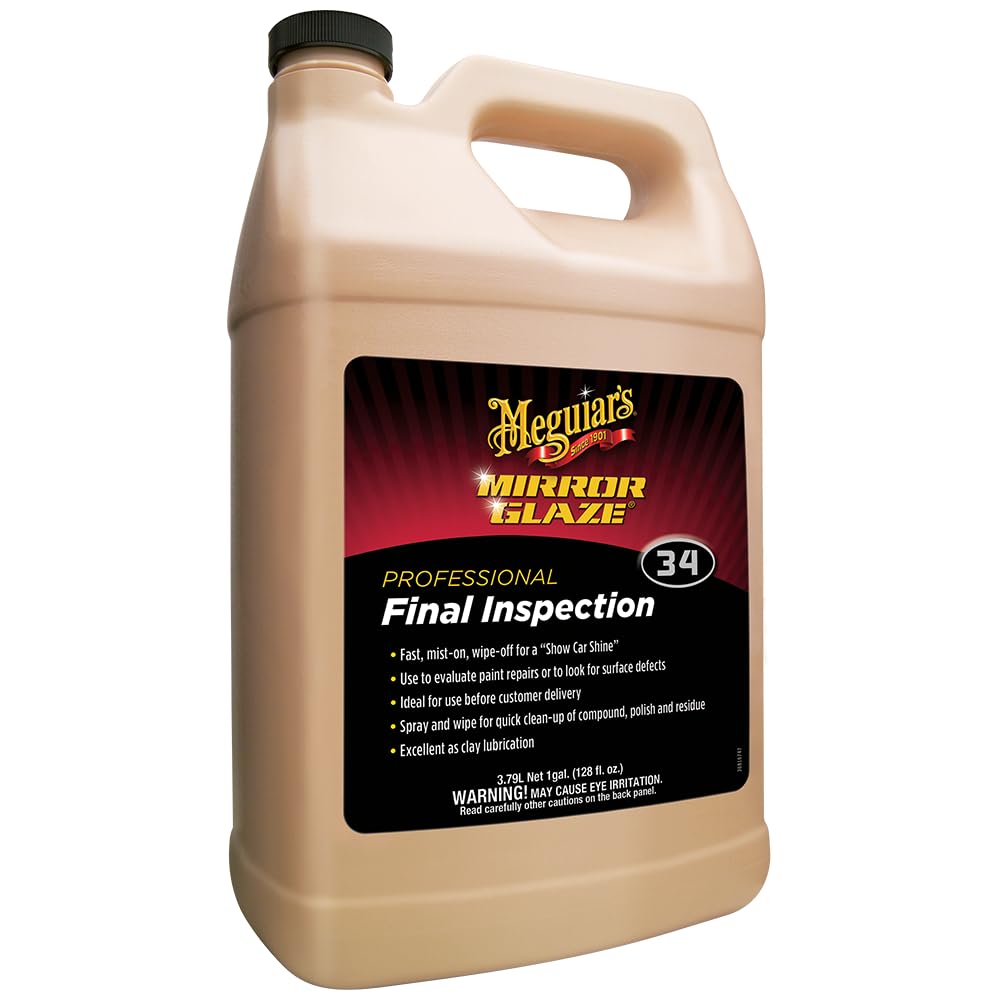 Meguiar's M34 used as clay-bar lubricant for smoother detailing.