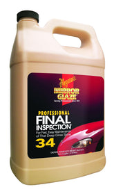 Meguiar's M34 Final Inspection spray bottle for quick showroom-ready finishing.