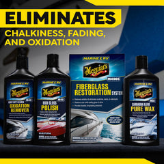 Meguiar's M4965 restorer delivers a brilliant finish that stands up to saltwater.