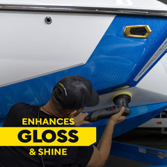 Meguiar's M4965 restoration system combines three steps for a showroom-ready hull.