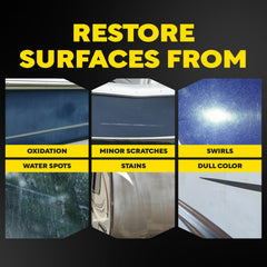 Meguiar's M5032 hand-application demonstrates simple marine gel coat care.