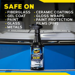 Drying aid and protection in one step for quick maintenance on boats.