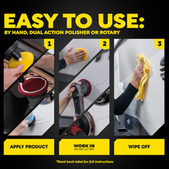 Meguiar's Marine/RV One Step Compound delivers a deep, showroom-like shine.