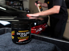 Meguiar's detailing clay with smooth-finish focus revealing glass-like results