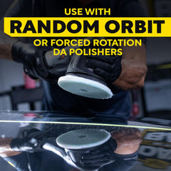 Meguiar's Pro M5MFP2 pad used for interior cleaning on leather and vinyl.