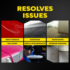 Meguiar's pro pad set 3-5-6 inch prepared for multi-size detailing projects.