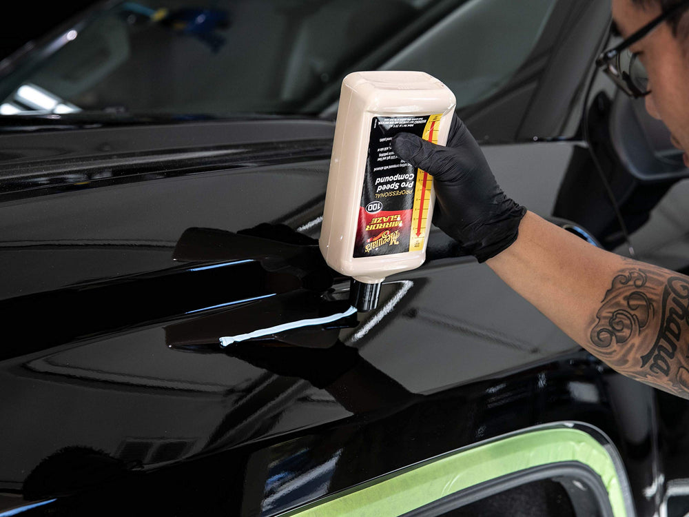Meguiar's Pro Speed Compound M10032 – eliminates swirls and holograms for a smooth base.
