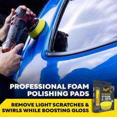 Meguiar's professional 3-Inch pad for rotary use and swirl reduction.