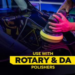 Meguiar's 6-inch polishing pad is washable and reusable for sustainable detailing