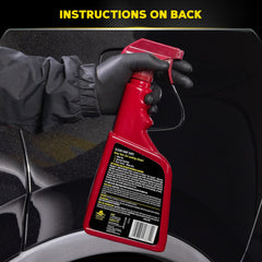 Meguiar's Quik Detailer removes fingerprints and water spots on exterior.