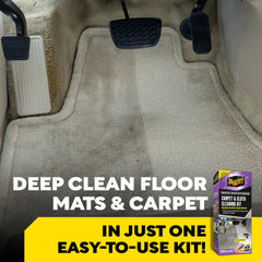 Meguiar's Quik Solutions drill attachment enabling fast, drill-powered interior cleaning.