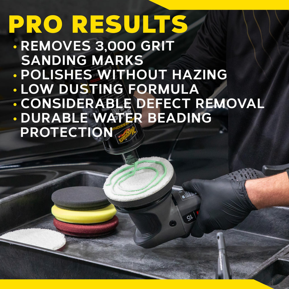 Meguiar's So1o M300 enhances gloss with long-lasting protection.