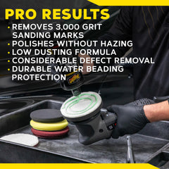Meguiar's So1o M300 enhances gloss with long-lasting protection.