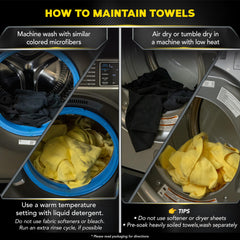Meguiar's Supreme Shine towels are machine washable for reuse.