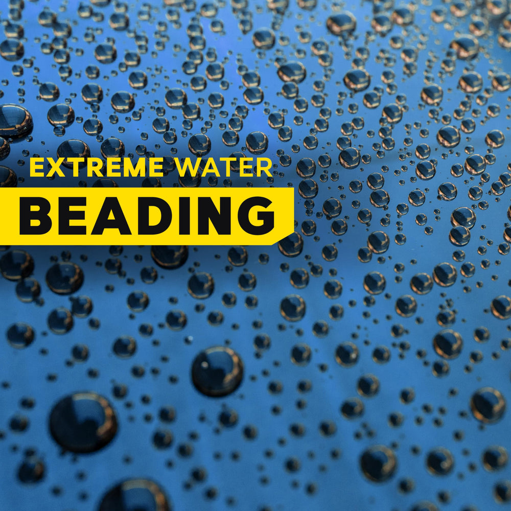 Meguiar's coating gloss finish on paint enhances depth and shine.
