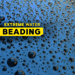 Meguiar's coating gloss finish on paint enhances depth and shine.