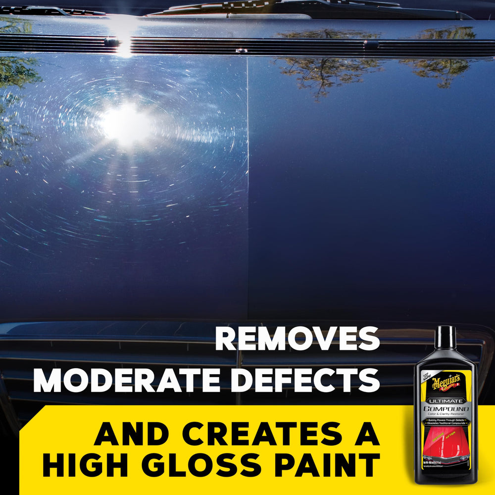 Meguiar's Ultimate Compound removes oxidation for a richer color.