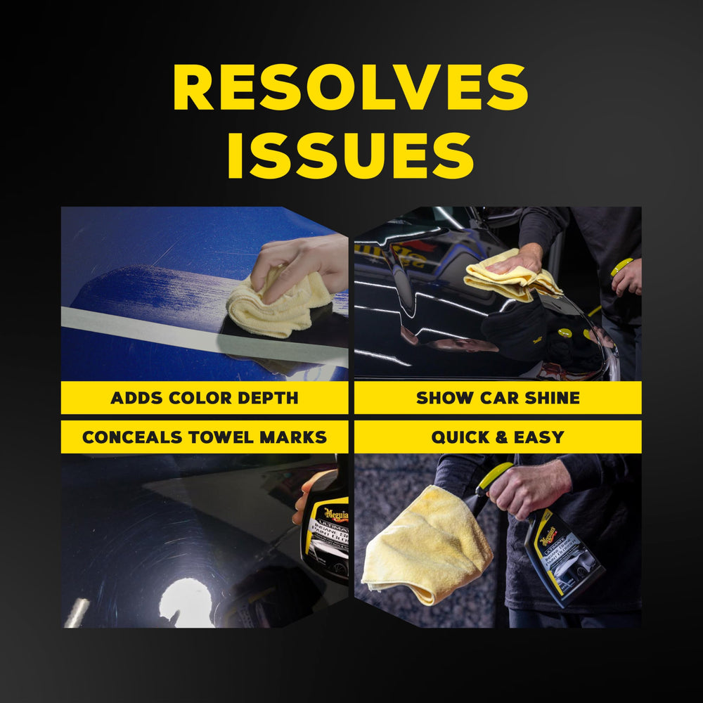 Meguiar's Ultimate Insane Shine conceals light swirls for smoother reflections.