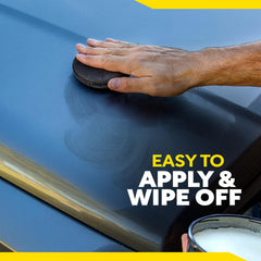 Meguiar's 8 oz jar is compact and easy to store.