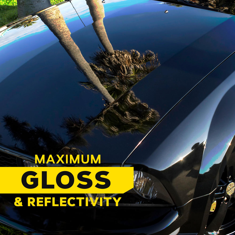 Meguiar's Ultimate Polish safe on glossy paints and clear coats for consistent results.