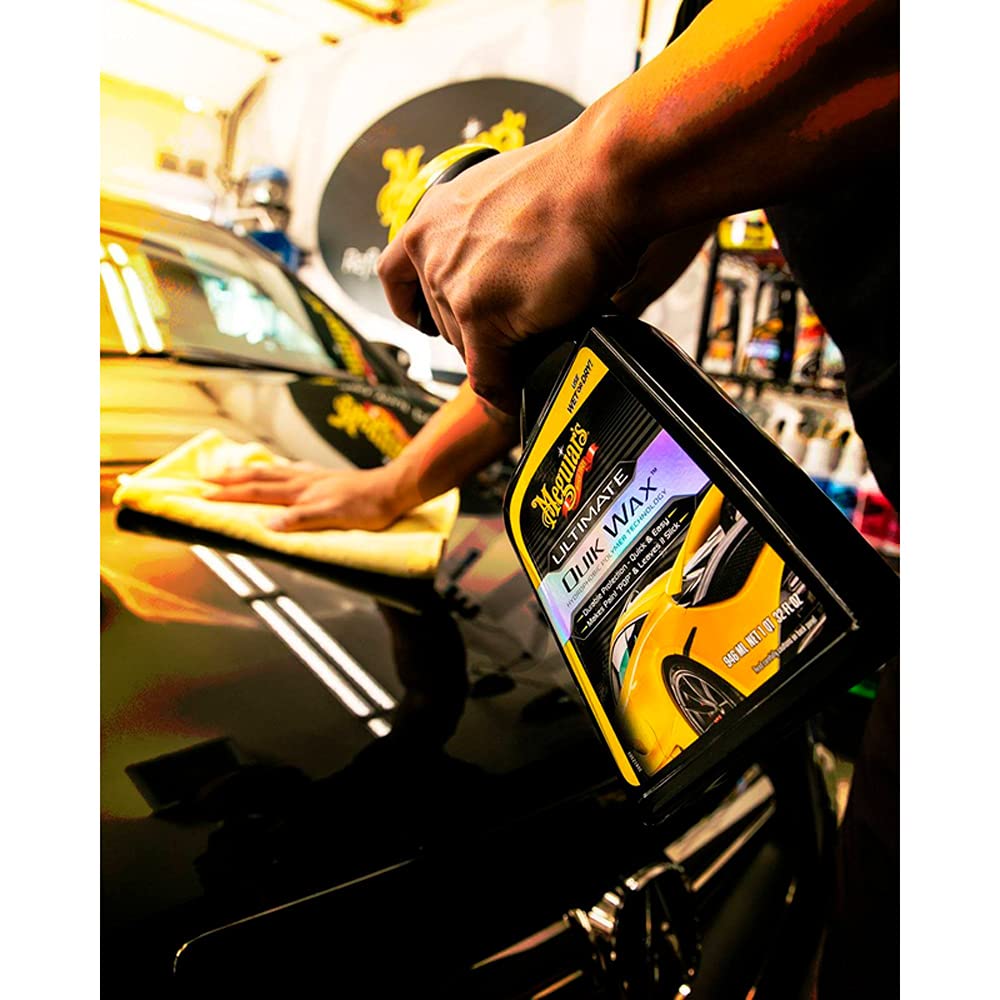 Meguiar's Ultimate Quik Spray Wax nozzle creates an even, fine mist.
