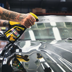 Meguiar's Ultimate Quik Spray Wax yields deep, wet-look shine on paint.