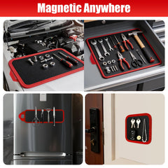 Megydok durable PVC surface protects tools and worktops from scratches.