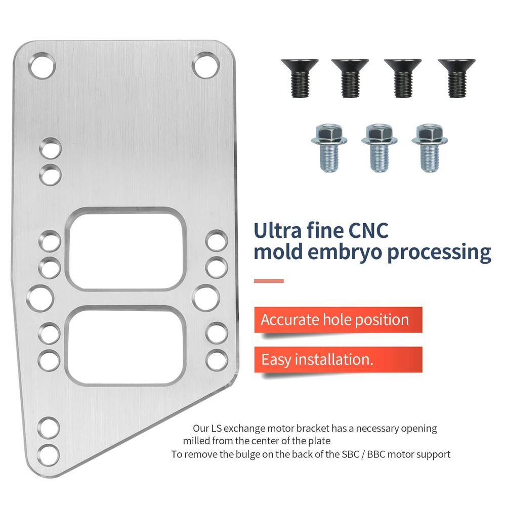 Mejiao adapter plate close-up detail highlighting bolt holes for secure mounting.