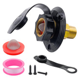 Mejiao RV city water inlet brass body for durable campground connections.