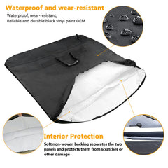Mekar Freedom Panel Hard Top Bag back view shows secure strap for easy handling.