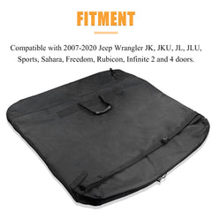 Mekar Freedom Panel Hard Top Bag compatibility with Jeep Wrangler and Gladiator.