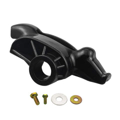 Mekar mount head for tapered-hole plunger end, secure attachment.