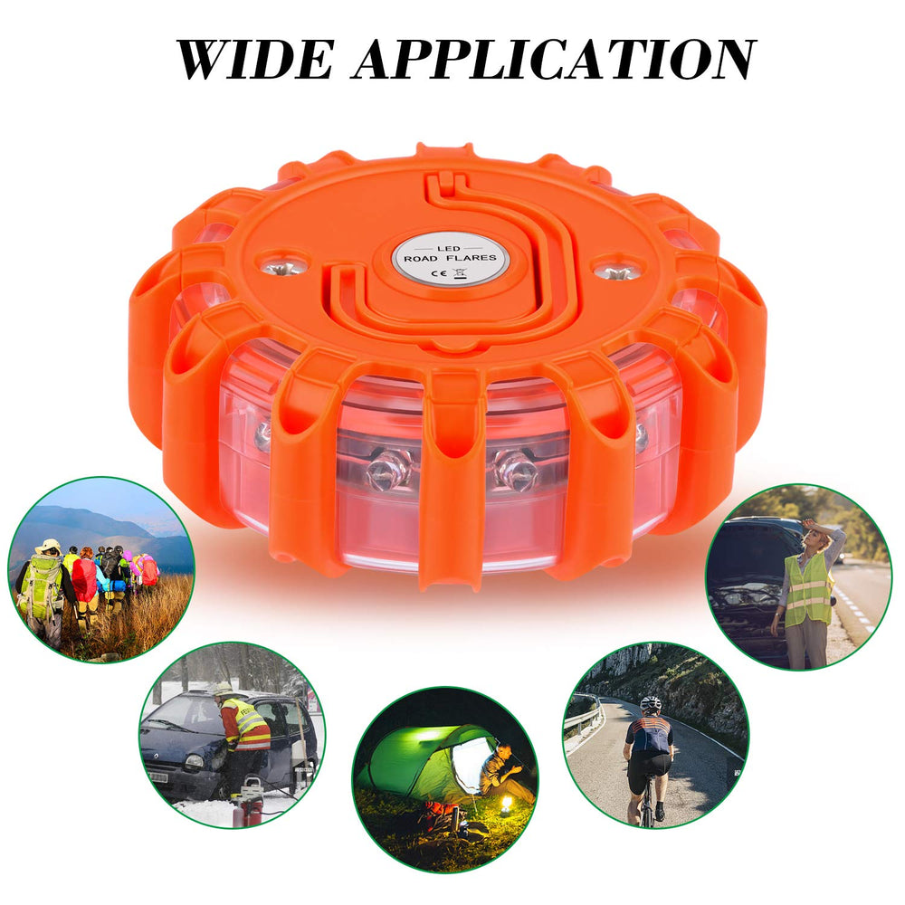 Meliya LED road flare with storage bag for easy transport
