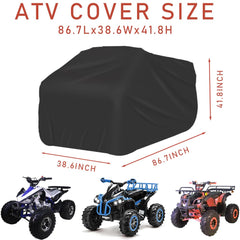 Menkow ATV Cover windproof buckle focus prevents blowoffs during windy days.