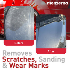Scratch removal with Cut Force Pro showing effective correction on paint.