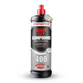 Menzerna Heavy Cut 400 bottle ready for automotive polishing session