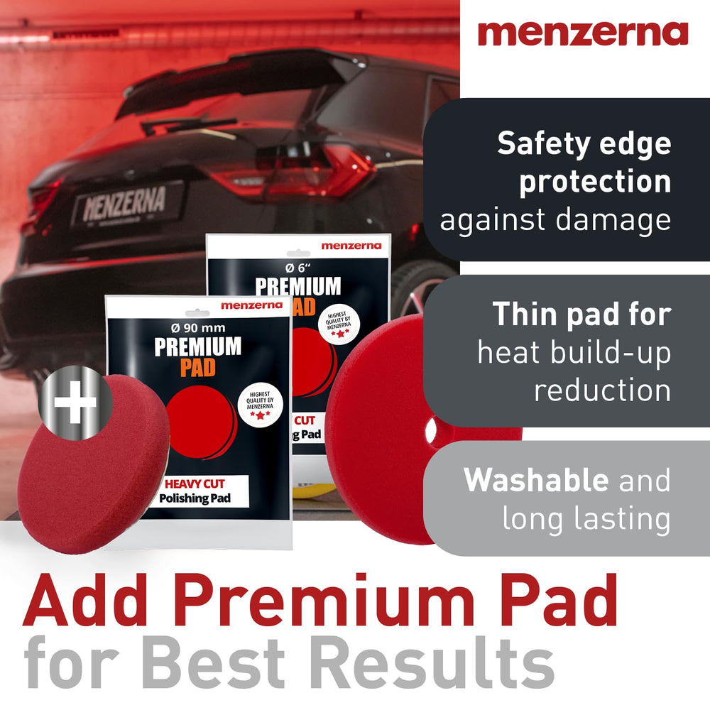 Menzerna Heavy Cut Compound 400 targets scratches and swirls on damaged paint.