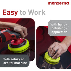 Menzerna Soft Cut Pad 6-Inch Velcro-attachment secure mounting for steady polishing