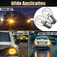 Meonum 1157 bulb in brake/turn signal position for clear signaling