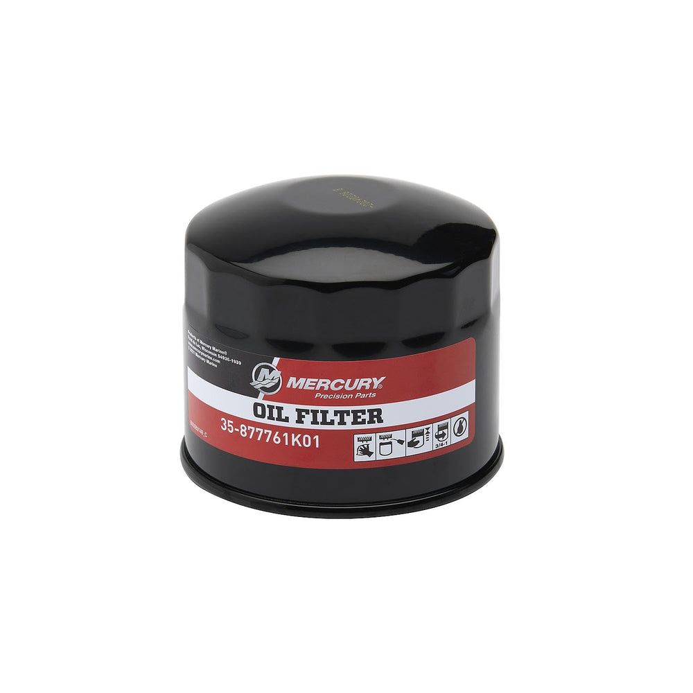 Mercury 4-Stroke marine engine oil supports reliable lubrication during a 100-hour service.