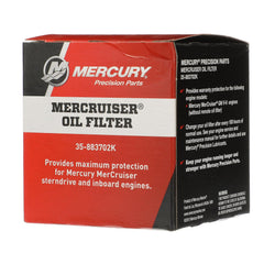 Mercury 883702K engine-block mounted filter compatible with MerCruiser V6.