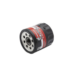 Mercury 883702K oil filter mounted on engine block for MerCruiser V6 engines.