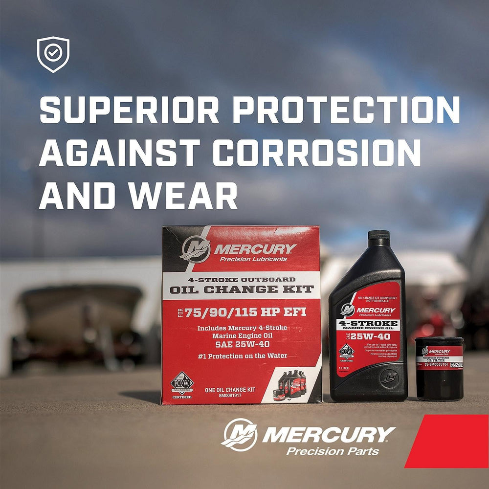 Mercury oil filter – OEM-grade filtration to protect during saltwater use.